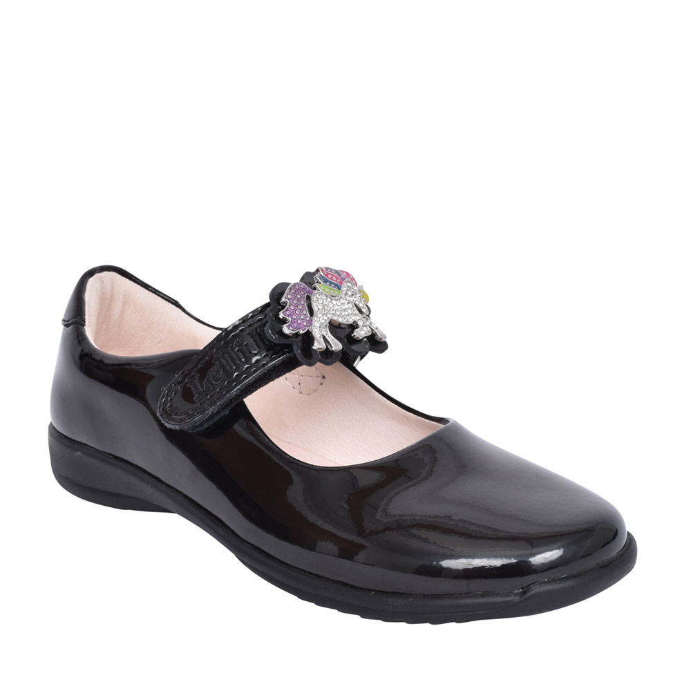 Petasil Tina Girls Black Patent Leather F School Shoes-100% Positive Reviews 